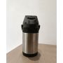 Stainless Steel Airpot Pressure Insulated Carafe with Push-Button Dispenser, Large Capacity Air Pressure Kettle for Home, Office