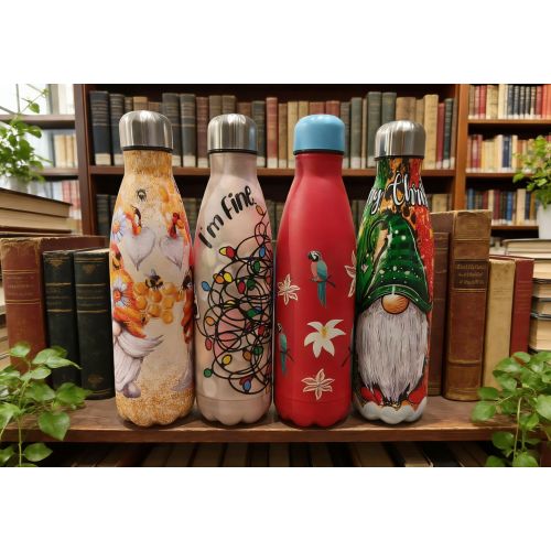 Stainless Steel Water Bottles Double Wall Vacuum Reusable Water Bottles Leak Proof BPA-FREE Sports Bottle Cup for Running