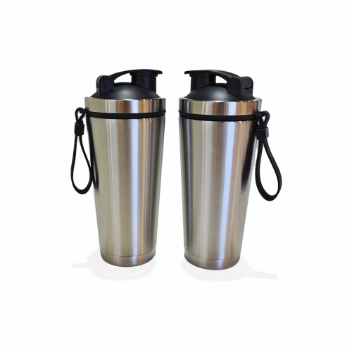 2024 New Eco Friendly Fitness Stainless Steel Protein Shaker Bottle Gym Drinkware