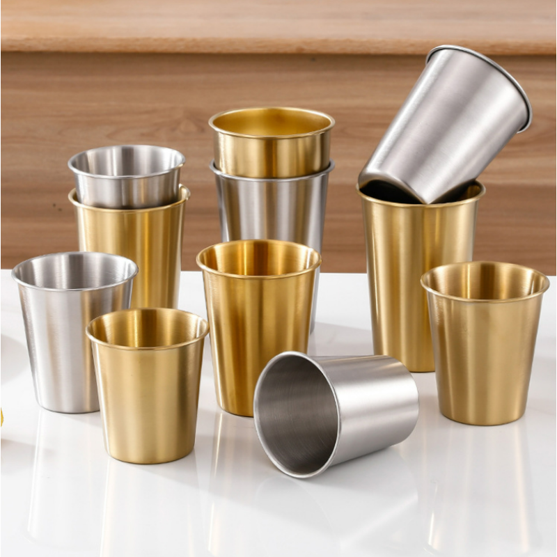 Wholesale Various Capacity Party Single Wall 304 Stainless Steel Coffee Beer Drink Cup