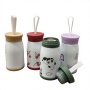 Garrafa de água infantil de aço inoxidável com estampa de desenho animado, modelo mini, ideal para a volta às aulas, com parede dupla, isolamento a vácuo e à prova de vazamentos.
