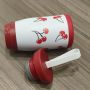 Garrafa de água infantil de aço inoxidável com estampa de desenho animado, modelo mini, ideal para a volta às aulas, com parede dupla, isolamento a vácuo e à prova de vazamentos.
