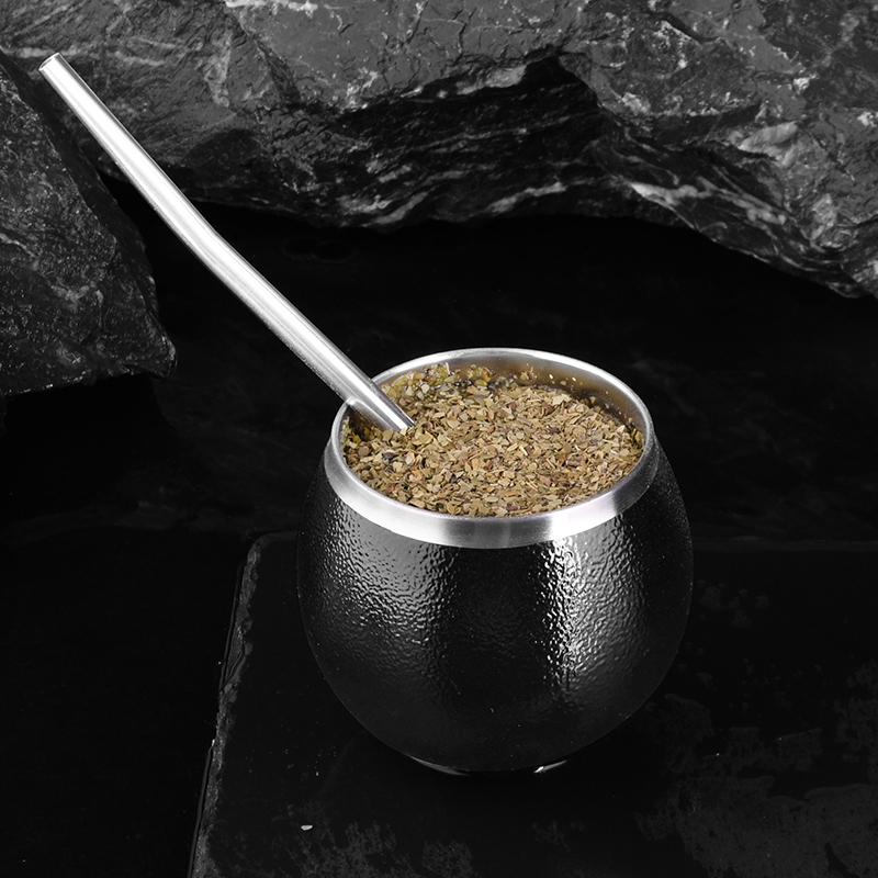 1300ml Stainless Steel Tea Cups Gourd Mate Cup Custom Double Wall Insulated Water Bottle With Yerba Mate Cup