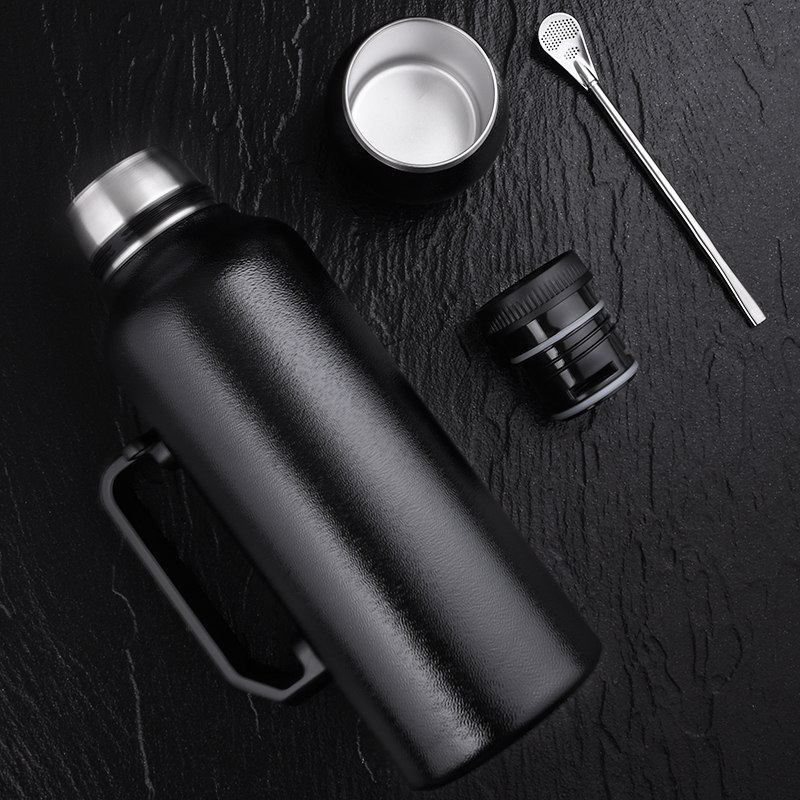 1300ml Stainless Steel Tea Cups Gourd Mate Cup Custom Double Wall Insulated Water Bottle With Yerba Mate Cup