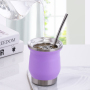 Custom 8oz Mini Madai Tumbler Double Wall Stainless Steel Insulated Coffee Cup Mate Cup with Bombilla Straw