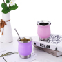 Custom 8oz Mini Madai Tumbler Double Wall Stainless Steel Insulated Coffee Cup Mate Cup with Bombilla Straw