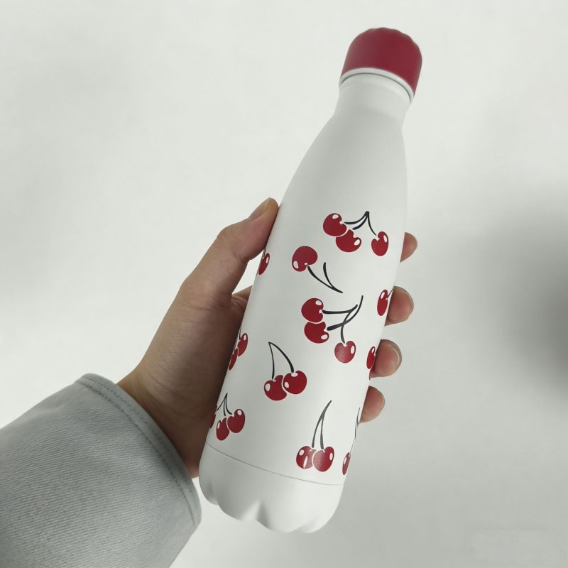 2025 New Style 3D Printing Craft 500 ml Vacuum Cola Cup SUS 304 Double Wall Insulated Bottle 12-24 Hours Thermal Performance