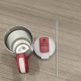 30oz Large Capacity Stainless Steel Tumbler Handle Straw Leak-Proof Double Wall Vacuum 6-12 Hours Thermal Insulation