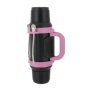 1000 ml Reise-Wasserflasche aus Edelstahl mit Doppeldeckel, Vakuumisolierung, Bombilla und Griff