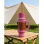 1000ml Double Cover Travel Pot Stainless Steel Water Bottle Vacuum Flask with Bombilla and Handle