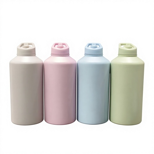 Stainless Steel Vacuum Insulated Water Bottle with Flip Straw Handles Leak-Proof BPA Free for Hot/Cold Use Daily Use