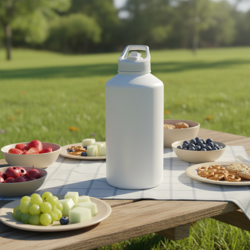 Stainless Steel Vacuum Insulated Water Bottle with Flip Straw Handles Leak-Proof BPA Free for Hot/Cold Use Daily Use