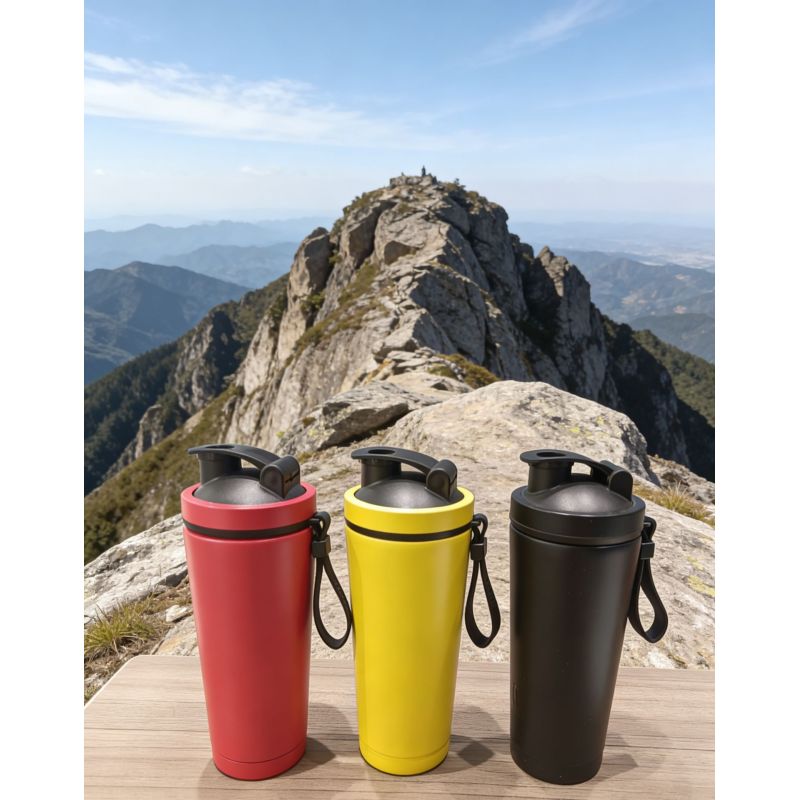 Copo térmico de aço inoxidável com tampa, novo design, isolamento a vácuo, mantém a temperatura por 6 a 12 horas, ecológico, portátil, ideal para viagens e para manter bebidas quentes ou frias.