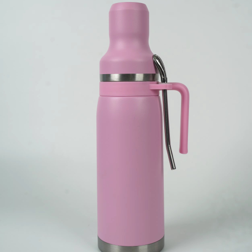 1000ml Vacuum Insulated Water Bottle Stainless Steel Water Bottle Yerba Mate Set Flask With Bombilla and Handle