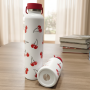 Klassische, vakuumisolierte Edelstahl-Thermosflasche mit Bambusdeckel – auslaufsicher, BPA-frei, ideal für Camping, Reisen, Fitnessstudio und Sport