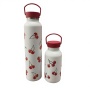 Klassische, vakuumisolierte Edelstahl-Thermosflasche mit Bambusdeckel – auslaufsicher, BPA-frei, ideal für Camping, Reisen, Fitnessstudio und Sport