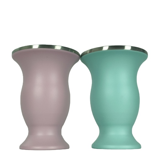 Modern Light Yerba Mate Cup with Stainless Steel Bombilla Double Wall Vacuum Insulated Mug Set for Party Use