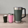 Large Capacity 64oz Sports Camping Water Bottle Mate Cup Set Travel Stainless Steel Water Bottle