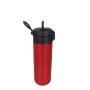Kawaii-Hirsch-Design, doppelwandige Isolierflasche aus Edelstahl 304 mit Strohhalmdeckel