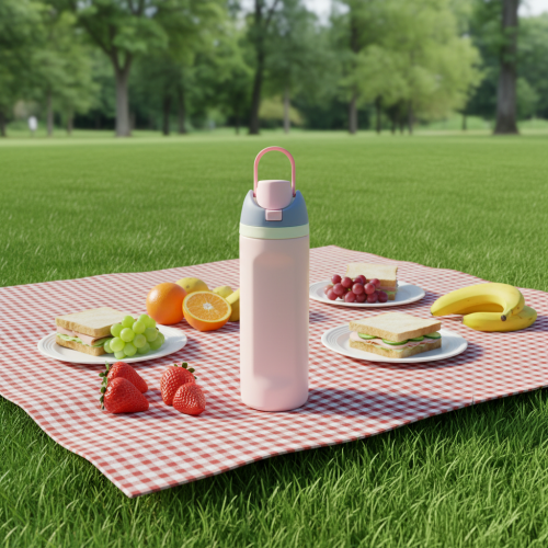 Original Factory Wholesale Classic 450ML Vacuum Insulated Stainless Steel Leak-Proof Cup Flip Lid Straw Handle Travel