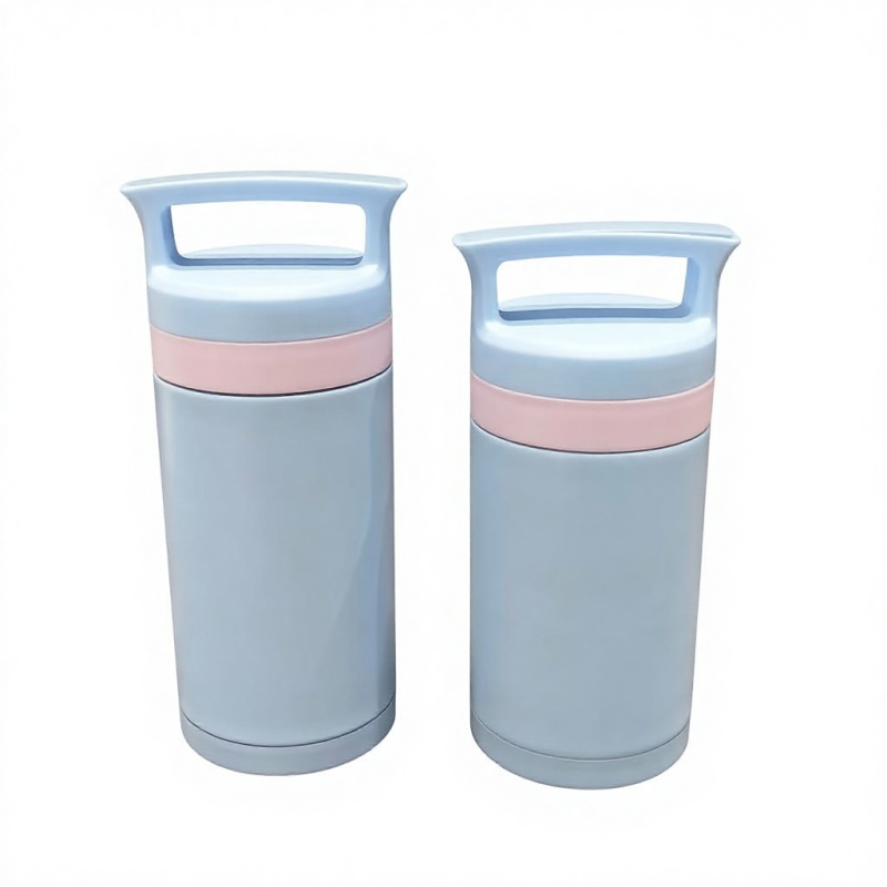 Vacuum Insulated Stainless Steel Water Bottle with Spoon & Leakproof Jar 12-24 Hours Thermal for Office Picnic Camping & Travel