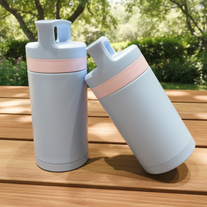 Vacuum Insulated Stainless Steel Water Bottle with Spoon & Leakproof Jar 12-24 Hours Thermal for Office Picnic Camping & Travel