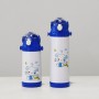 Child Water Cup with Straw Stainless Steel Thermos Tumbler Milk Bottle Cute Water Bottle