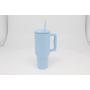 كوب هدية مخصص سعة 40 أونصة مصنوع من الفولاذ المقاوم للصدأ 304 بطبقتين، سعة كبيرة، مناسب للسفر، زجاجة مياه رياضية