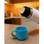 Tazza termica multifunzionale a doppio strato sottovuoto in acciaio inox a forma di proiettile, adatta per uso esterno, interno e quotidiano.