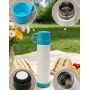 Tazza termica multifunzionale a doppio strato sottovuoto in acciaio inox a forma di proiettile, adatta per uso esterno, interno e quotidiano.