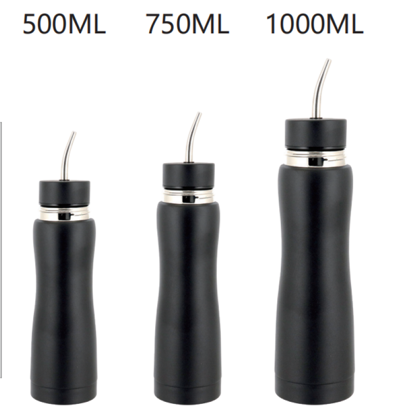 Moderne südamerikanische Edelstahl-Thermoskanne in Kugelform, ideal für Yerba Mate und Tee.