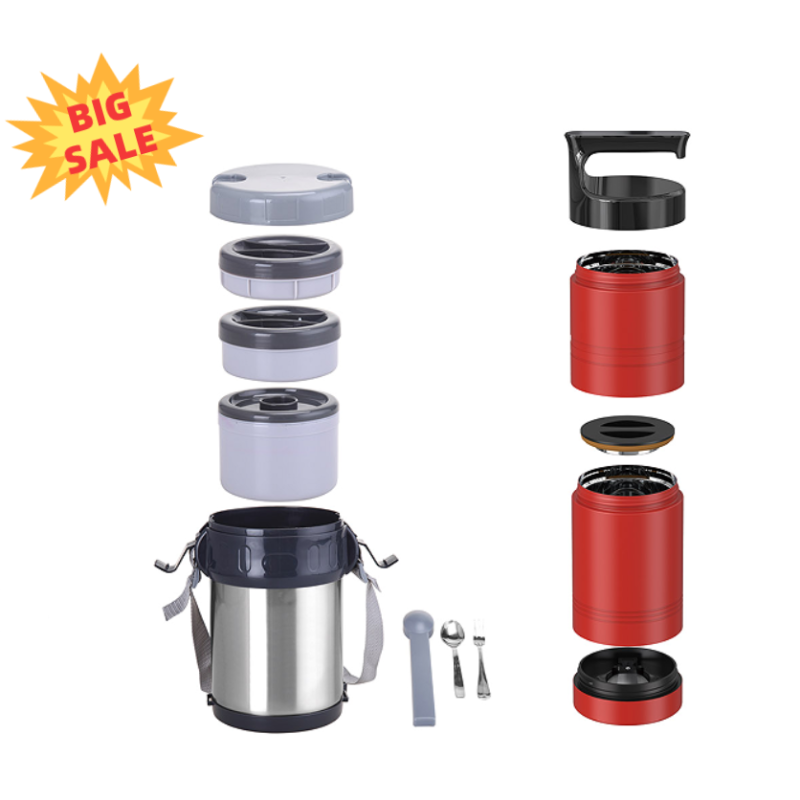 Food Safe 18 8 Stainless Steel Double Wall Food Jar Large Capacity Vacuum Thermos Food Container