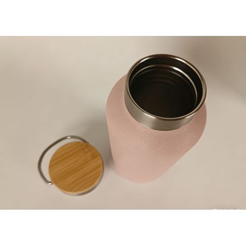 Customized Size& Color Vacuum Insulated Wide Mouth Stainless Steel Water Bottle with Lid & Handle for Sports Travel Car Camping