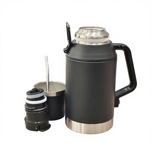 Premium Stainless Steel Insulated Jug with Handle & Matching Cup  BPA-Free, Durable Design