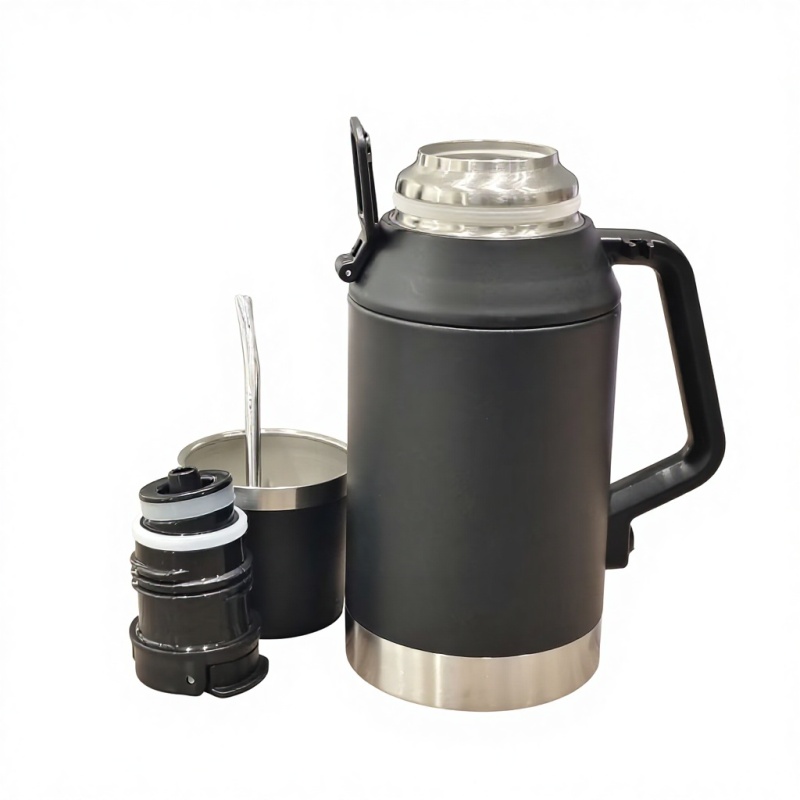 Premium Stainless Steel Insulated Jug with Handle & Matching Cup  BPA-Free, Durable Design