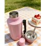 Stainless Steel Yerba Mate with Detachable Cup and Straw, Portable Leak-Proof Bullet Shaped Thermal Flask for Daily Use