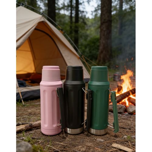 Stainless Steel Yerba Mate with Detachable Cup and Straw, Portable Leak-Proof Bullet Shaped Thermal Flask for Daily Use