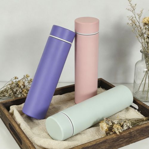 OEM Fashionable Stainless Steel Double Wall Vacuum Insulated Skinny Mini Drink Bottle Flask 12-24 Hours Thermal Insulation BPA