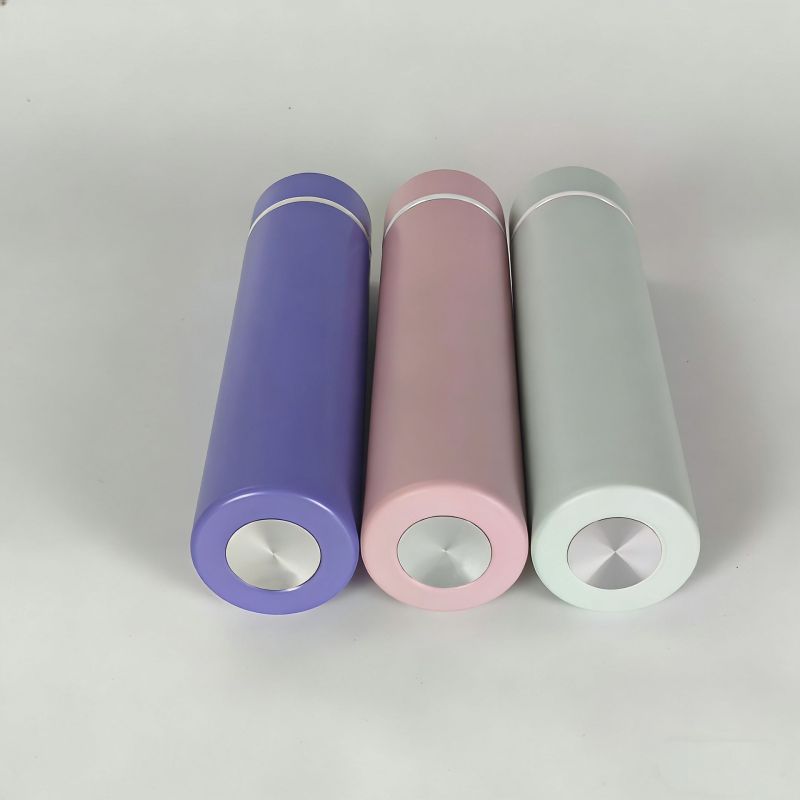 Bottiglia termica mini sottile in acciaio inossidabile a doppia parete, elegante e alla moda, con isolamento sottovuoto, per 12-24 ore, senza BPA.