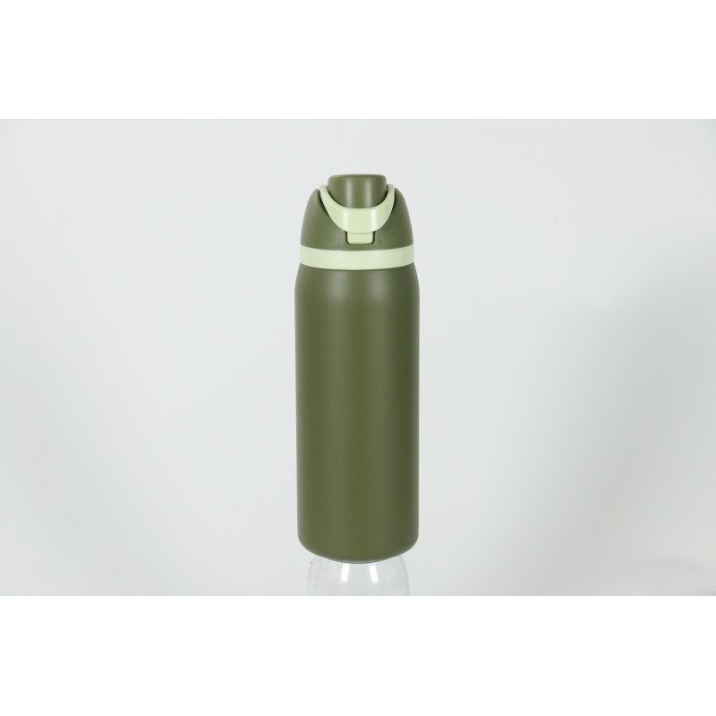 Thermos a doppia parete in acciaio inox con isolamento sottovuoto, a prova di perdite, con logo classico inciso, senza BPA, ideale per il campeggio.