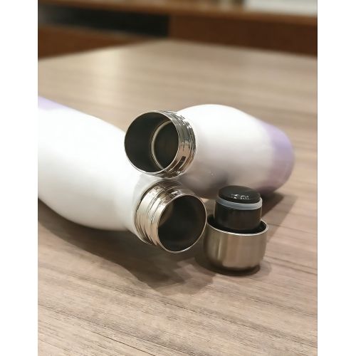Gradient White & Purple 150-1000ml Stainless Steel Insulated Tumbler Cola Shaped Bottle