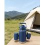 Insulated Water Bottle with Dual Drinking Ports Large Capacity Thermal Flask with Detachable Cups for Outdoor Camping Travel