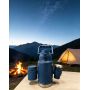 Insulated Water Bottle with Dual Drinking Ports Large Capacity Thermal Flask with Detachable Cups for Outdoor Camping Travel