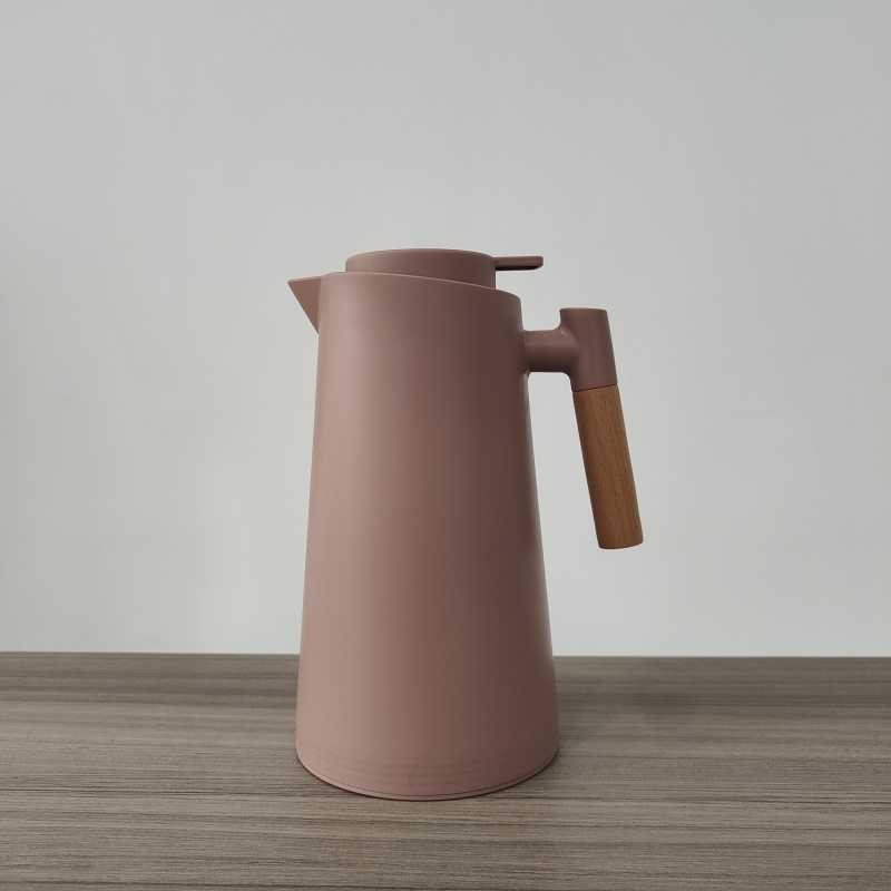 HIigh Quality Asbestos Free Vacuum Insulated Thermos Plastic Shell Glass Inner Thermal Coffee Pot