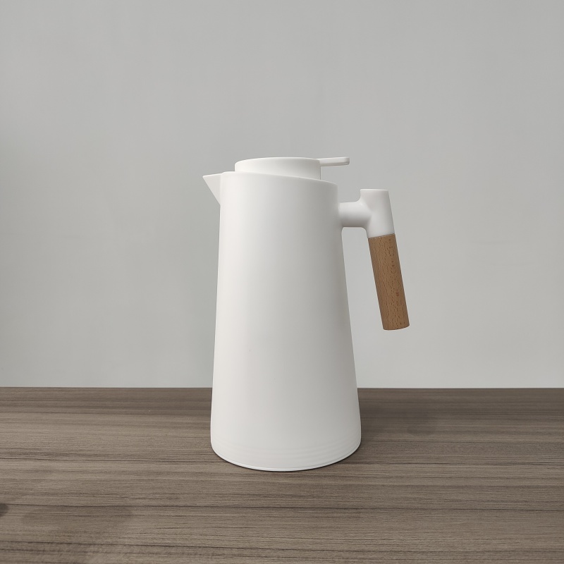 HIigh Quality Asbestos Free Vacuum Insulated Thermos Plastic Shell Glass Inner Thermal Coffee Pot