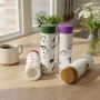 Lovely Pattern Mini Double Walled Stainless Steel Vacuum Straight Shaped Light Leak-Proof BPA Free Thermos Flask for Kids
