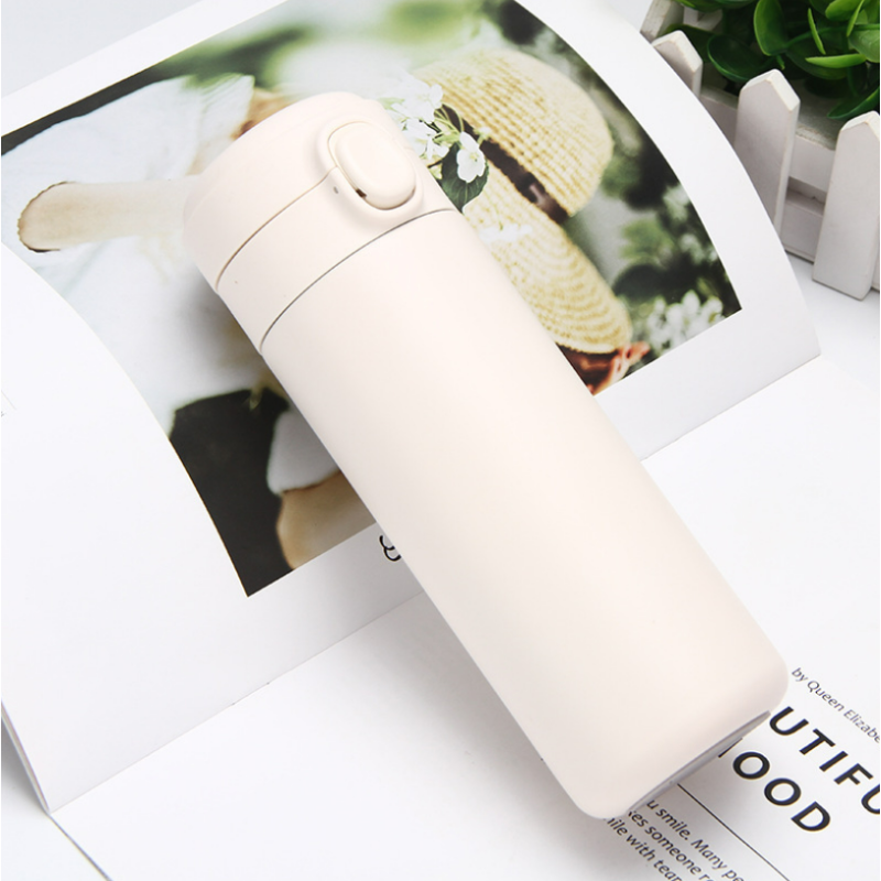 Nuevo vaso térmico Bouncing Cup con aislamiento al vacío, taza de viaje, vaso para beber agua, botella termo de acero inoxidable.