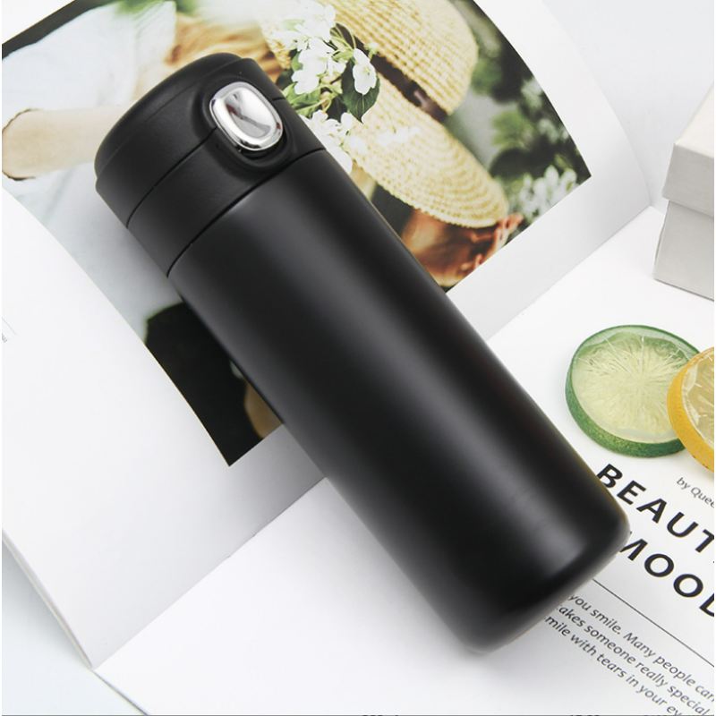 Nuevo vaso térmico Bouncing Cup con aislamiento al vacío, taza de viaje, vaso para beber agua, botella termo de acero inoxidable.