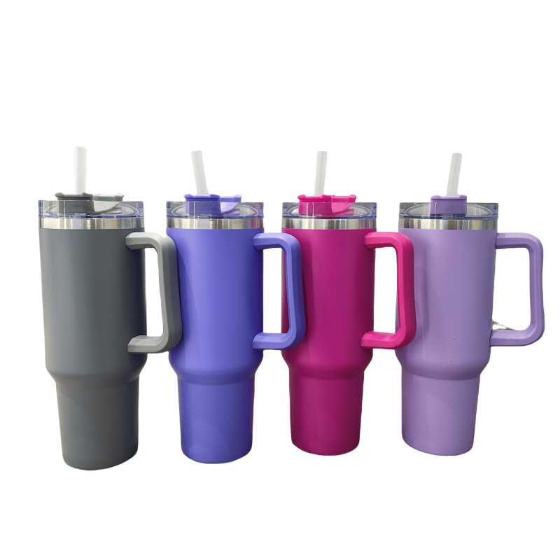 40 Oz Tumbler Custom Logo Stainless Steel Vacuum Insulated Water Bottle Travel Car Cup
