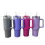 40 Oz Tumbler Custom Logo Stainless Steel Vacuum Insulated Water Bottle Travel Car Cup